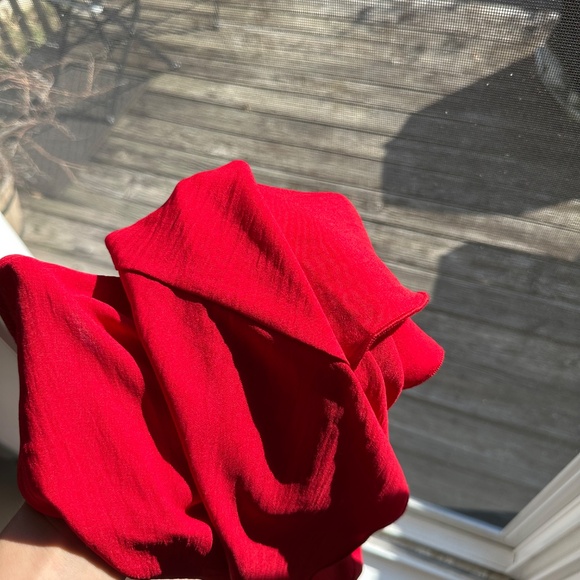 Express Red Sweetheart Halter Neck Flowy Tank, Women's Small - Picture 5 of 5